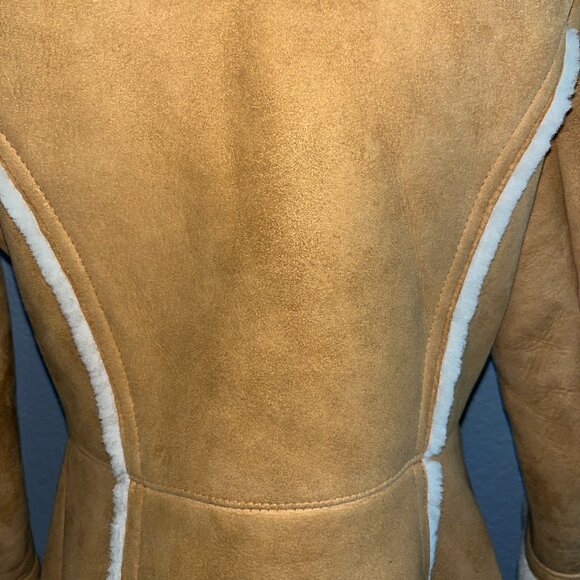 VINTAGE 70'S MATTERHORN NAPA SUEDE SHEEPSKIN SHERPA JACKET COAT - MADE IN USA -8 - Picture 7 of 15